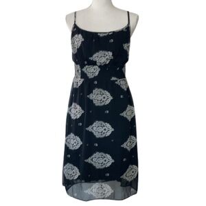 DIADEMA dress black and white sleeveless Paisley women’s